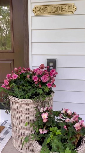 Transforming Outdoor Storage Baskets into Beautiful Porch Planters