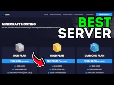 The Best Cheapest Premium Minecraft Hostings in India !