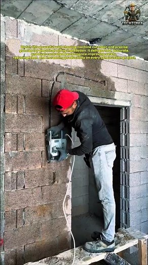 Incredible Wall Chasing Machine! Fastest Electric Wall Grooving Tool for Perfect Wiring Installation