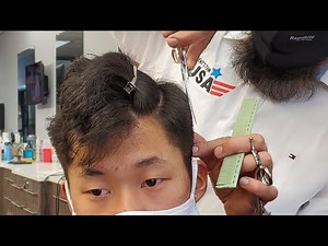 Straight Hair Cut Tutorial by MC Barber