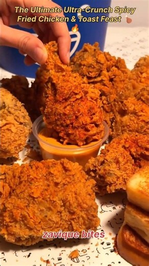 The Ultimate Ultra-Crunch Spicy Fried Chicken & Toast Feast 🍗🔥