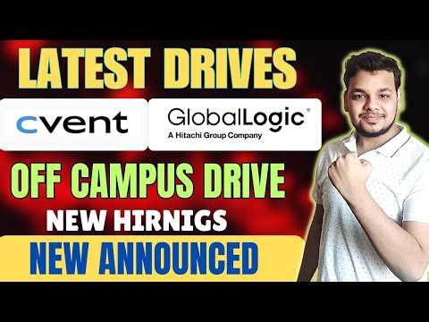 Cvent , Globallogic , Swiggy | Off Campus Hiring Drives | 2026, 2025 Batch | Latest Fresher Jobs