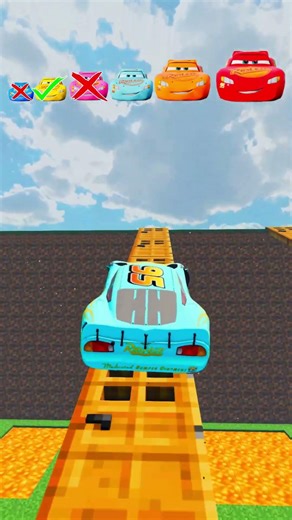 Lightning Mcqueen vs Cosmic Minecraft and Lava Pits