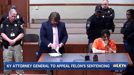 Kentucky AG to appeal felon's sentencing