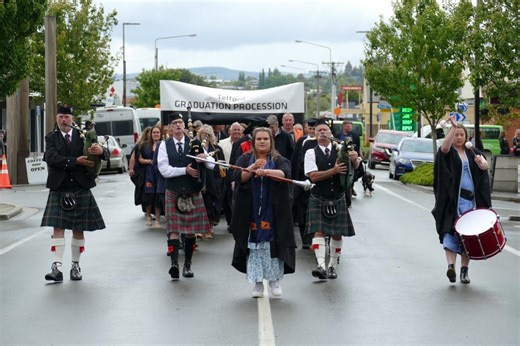 Telford graduates parade through Balclutha
