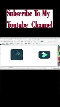 Draw Filmora Icon In CorelDRAW. @TechSparkHSOfficial