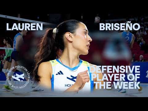 Lauren Briseño earns Week 6 Defensive Player of the Week | LOVB Houston