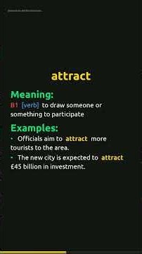 Attract Meaning | Attract Definition | Pronunciation & Examples | Verb