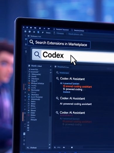 إضافة Extension Codex في Visual Studio Code بسهولة