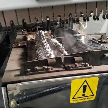 Wave Soldering Machine Waves on EMS Stallion Finger Conveyor Machine