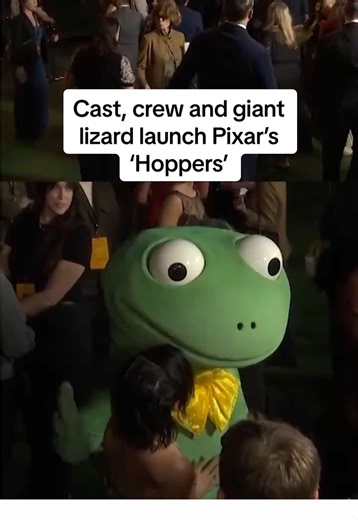 🦎 Cast, crew and giant lizard launch Pixar's 'Hoppers' Pixar Studios' latest film