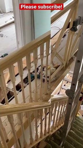 Banister spindle cheap update! #diy #carpenter #renovation #fitting #replacement