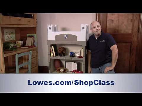 How to Build a Bookcase with a Removable Castle Top