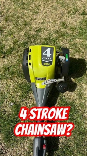 Ryobi 4 cycle power head w/chainsaw attachment! #4stroke #chainsaw #stringtrimmer