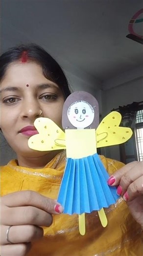 DIY Cute Girl making with paper 💃🪀 Easy kids craft ideas 😨🎉#shorts #trending #funny #craft #diy #kid