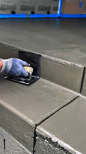 This Concrete Edge Tool Creates Perfect Steps Instantly | Satisfying Construction