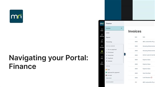 Portal Training: Finance