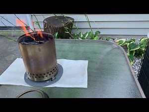 FJF OUTDOORS # 10 - BACKYARD CREATIONS TABLE TOP SMOKELESS FIREPIT