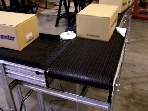 Safe Conveyor 90 Degree Turn Module Demonstration