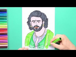 How to draw Prabhas as Mahendra Bahubali
