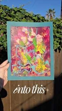 Here's how I make botanical prints using the plants in my yard! #arttutorial #gelprinting