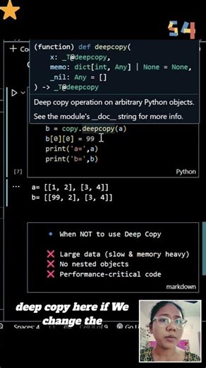 Day 54️⃣ – Deep Copy in Python#100DaysOfCode #Python #Copy