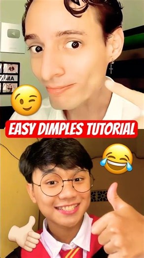 Do this if you want dimples 👀 #shorts #dimple #dimples #tutorial #fyp #crazily #crazilyfunny #lol