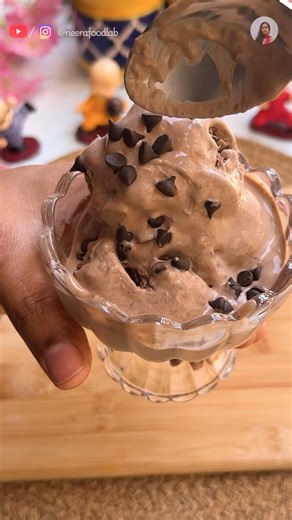 Creamy Homemade Chocolate Ice Cream 🍨 #summer #viral #icecream #recipe #recipe