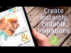 JetTemplate makes it super easy to make editable invitations.