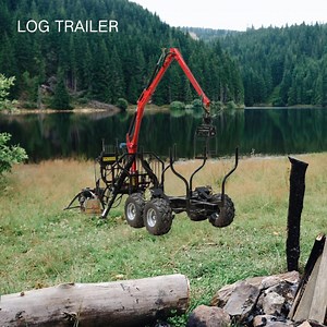 [Hot Item] Hydraulic Forestry Machine ATV 4.3m Logging Trailer Mounted Grapple Loaders with CE Certification