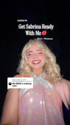 Replying to @Maraya (The Moonlight Edition) a verryyyyy fast forwarded Sabby C transformation from start to finish on show night 💄🎀 ...with some special guest cameos and dressing room games 💓💓💓 #sabrinacarpenterhair #sabrinacarpentermakeup #sabrinacarpenter #sabrinalive #sabrinacarpentertribute