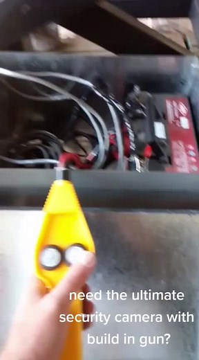 Boomslang Cctv monitoring and paintball gun, this system can be remotely fired from anywhere in the world. #cctv #paintball #cctvgun #security