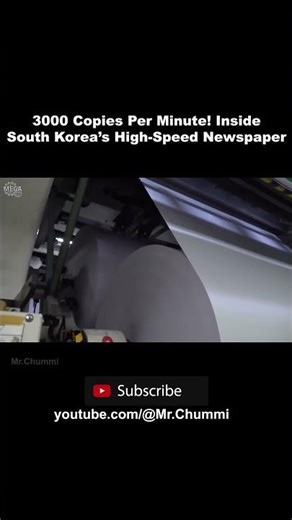 3000 Copies Per Minute! Inside South Korea’s High Speed Newspaper Printing Factory