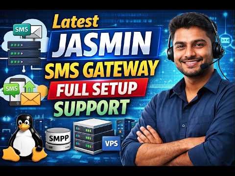 Latest Jasmin SMS Gateway Full Setup Support
