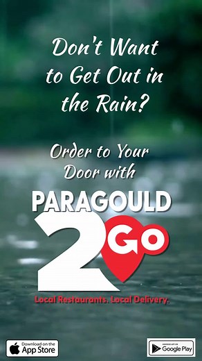 #paragould2go #restaurantdeliveryservice #paragould #arkansas #ordernow #dontgetwet #supportlocal #supportlocalbusiness #wolvesup