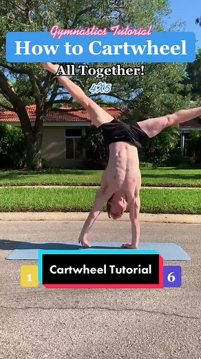 Learn how to Cartwheel🤸🏼 Beginner Tutorial⚡️#howto ￼#gymnastics #cartwheel #fyp #gymnast #learn #fittok #calisthenics #fitness #yoga #flexible #fyou