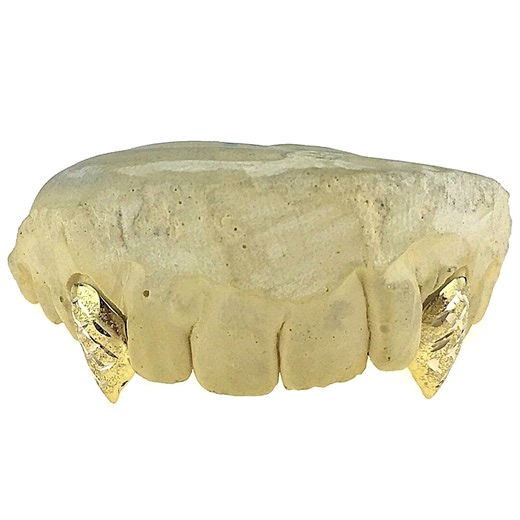 10K/14K Gold Custom Fang Grillz, Diamond Cut Vampire Teeth - Etsy