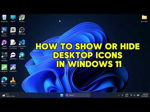 How to Show or Hide Desktop Icons in Windows 10 or 11 in Less Than a Minute?