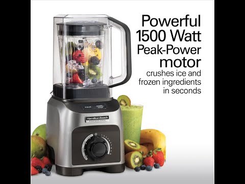 Blender | Hamilton Beach® Professional | 1500 Watt Peak Power Quiet Blender (58870)