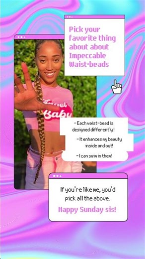 Unique waist beads designed to honor your beauty, ✨Adorn yourself. #luxurywaistbeads