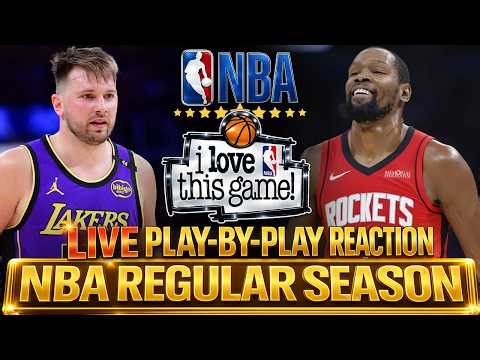 🔴LAKERS VS ROCKETS │ 2026 NBA REGULAR SEASON Basketball Play-By-Play Reaction & Scoreboard