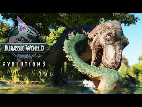 BUILDING THE MOST EPIC DINOSAUR PARK IN JURASSIC WORLD EVOLUTION 3 ON MY 25TH BIRTHDAY!