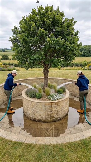 They Built a Pool Around a Tree… Big Mistake 😨 #shots #facts