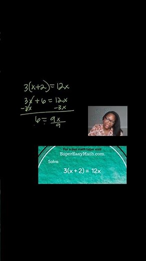 How to solve for x.