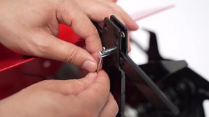 Mini Tiller Cultivator, Powerful 52cc Two-Stroke Single-Cylinder Gasoline Engine, Gear Drive Transmission, Height Adjustable Wheels, for Gardening RED