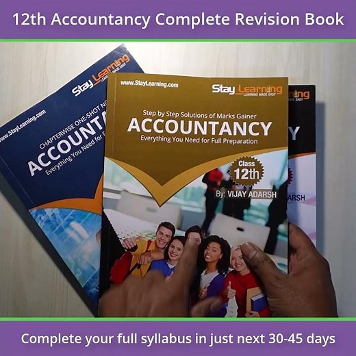 12th Accounts Full Revision book by Vijay Adarsh | StayLearning