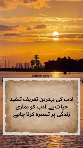 What is the True Purpose of Literature? 📖 | Deep Urdu Quotes #Shorts