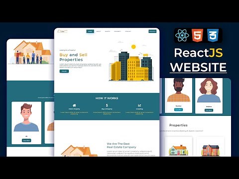 How to make Responsive Real Estate Website In React App || Front-End React Tutorial