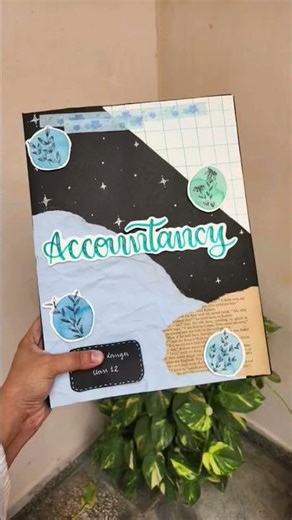 Accountancy Front page design for project file #projectfile #schoolproject #accounts