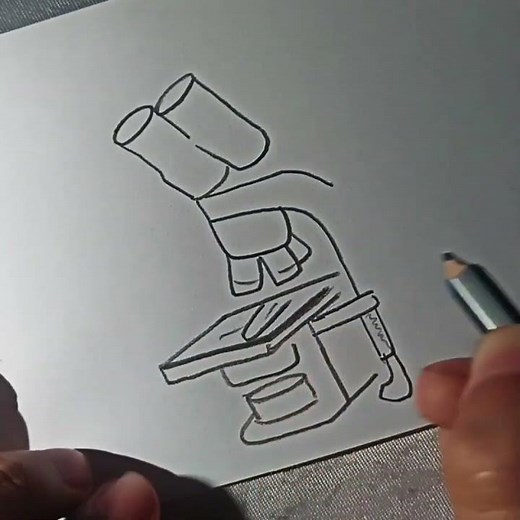Cómo dibujar un microscopio